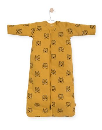 Baby Slaapzak 70cm Tiger - Met Afritsbare Mouw - Mustard