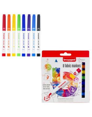 Bruynzeel Fabric Markers Set 8