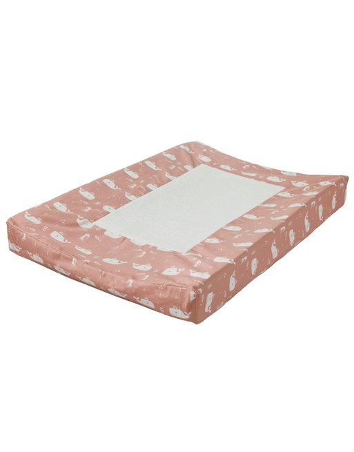 Aankleedkussenhoes Whale mellow rose