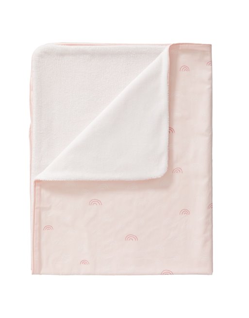 Dekentje katoen/fluweel voor wieg 80x100 cm Rainbow chintz rose