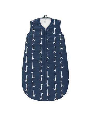 Slaapzak 70 cm interlock met voering Giraf indigo blu