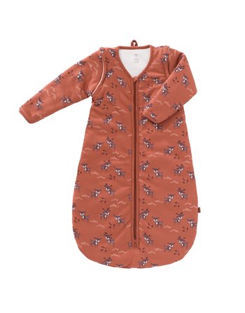 Slaapzak 70 cm interlock met lichte voering Deer Amber brown