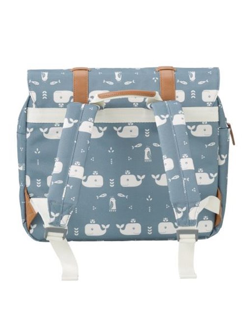 Fresk Boekentas new Whale blue fog 