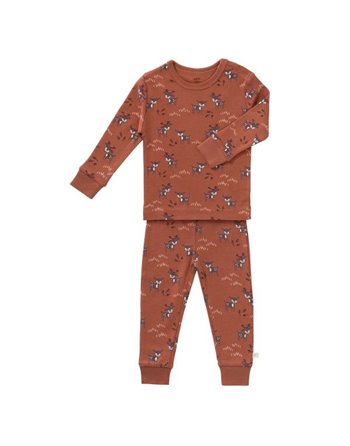 2-Delige pyjama Deer Amber brown size 1 jaar