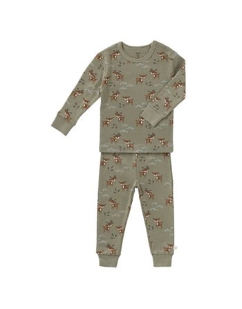2-Delige pyjama Deer Olive size 3 jaar