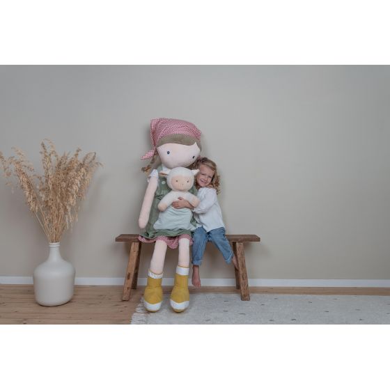 Knuffelpop Boerin Rosa met...