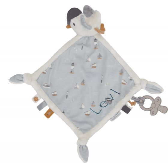 Little Dutch Knuffeldoekje Sailors Bay met geborduurde naam