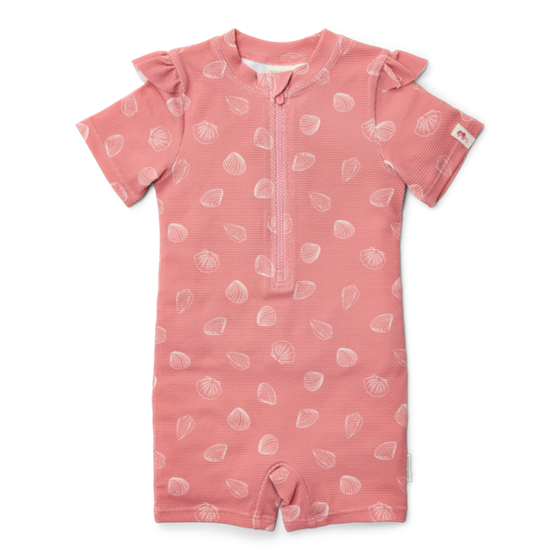 Little Dutch zwempak korte mouwen ocean treasures pink - maat 62/68