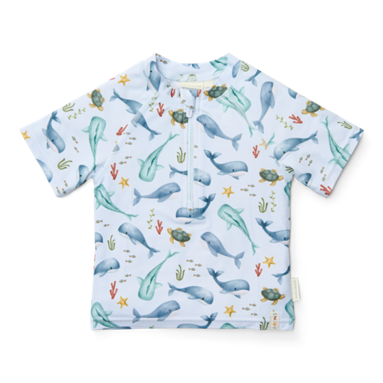 Little Dutch zwemshirt korte mouwen ocean multicolour - maat 98/104