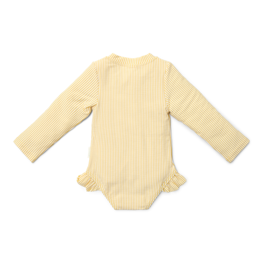 Little Dutch badpak lange mouwen ocean treasures yellow - maat 98/104