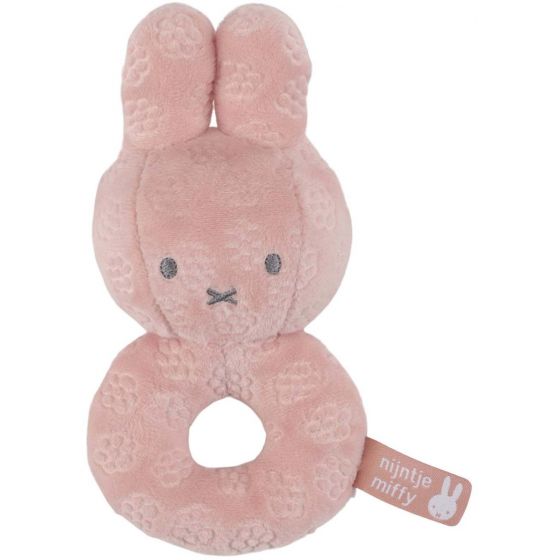 Nijntje rammelaar pink flowers