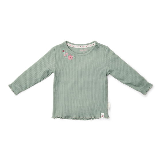 Little Dutch T- shirt lange mouw Garden Green - maat 80
