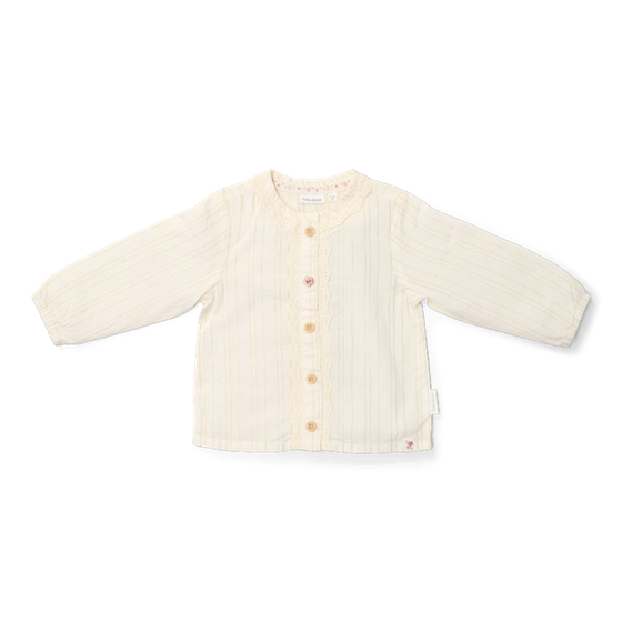 Little Dutch Blouse lange mouw Off White - maat 80