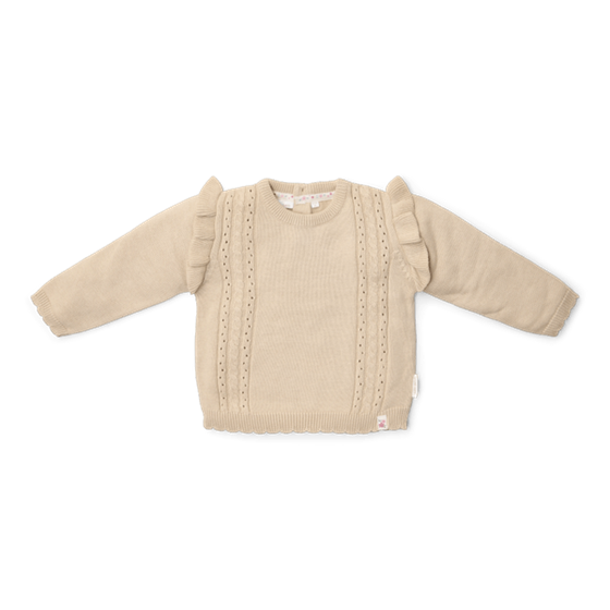 Little Dutch Gebreide trui Sand - maat 86