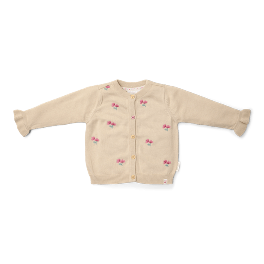 Little Dutch Gebreid vestje Sand - maat 86