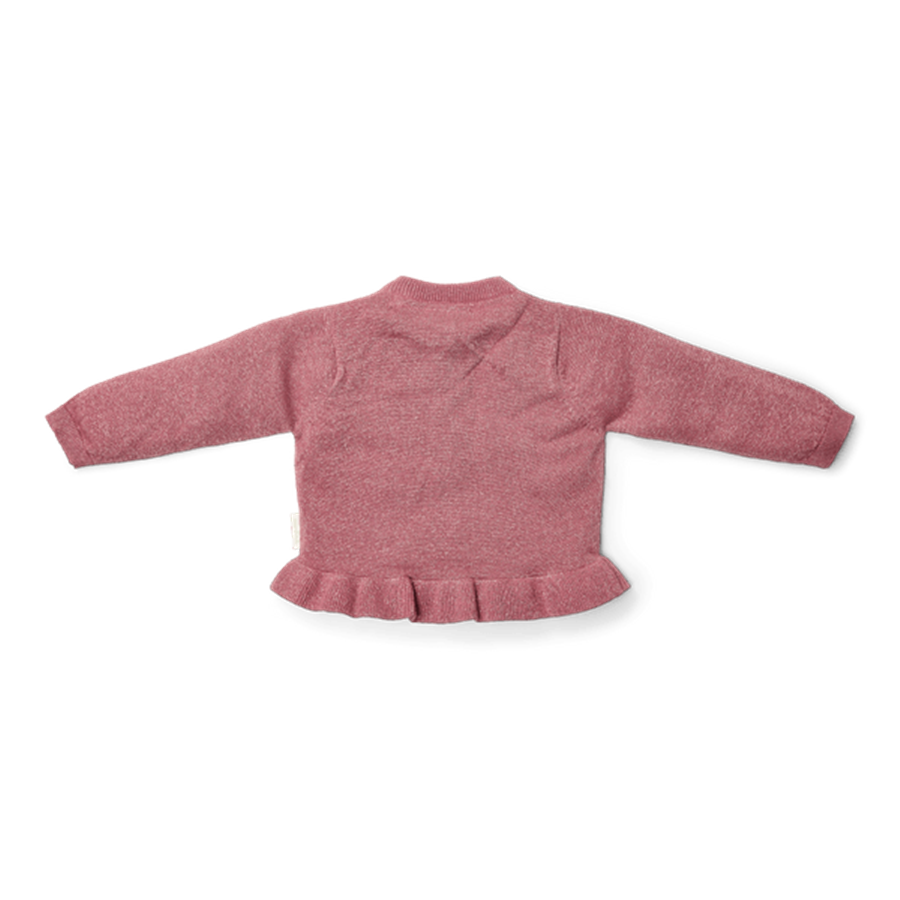 Little Dutch Gebreid vest Rouge - maat 104