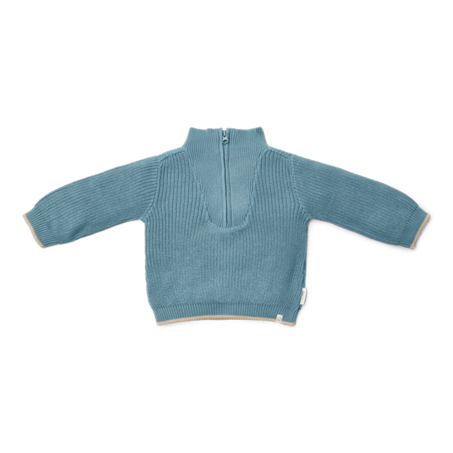 Little Dutch Gebreide trui Stone Blue - maat 86