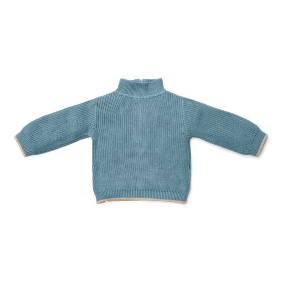 Little Dutch Gebreide trui Stone Blue - maat 86