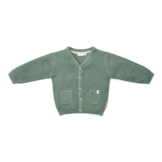 Little Dutch Gebreid vest Forest Green - maat 98