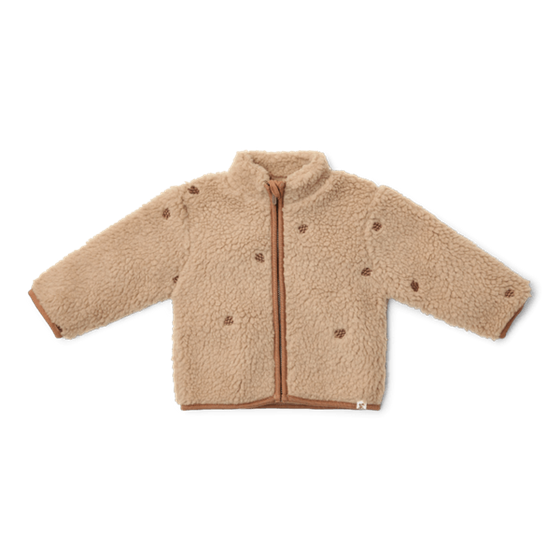 Little Dutch Teddy vest Taupe - maat 74