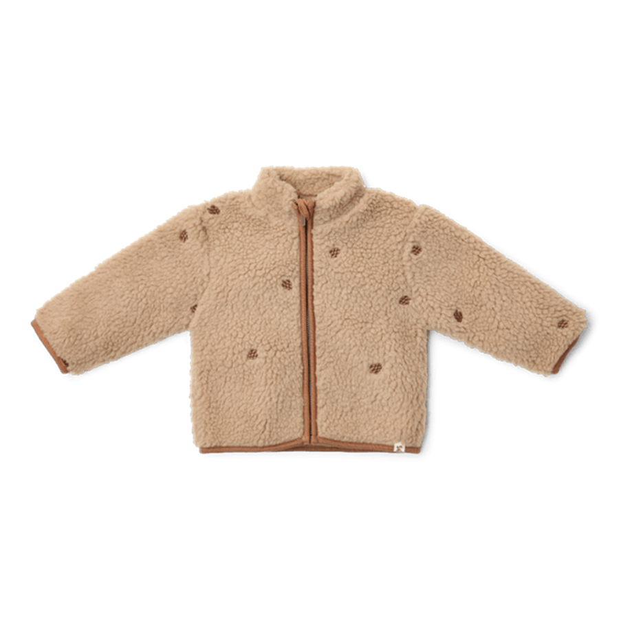 Little Dutch Teddy vest Taupe - maat 104