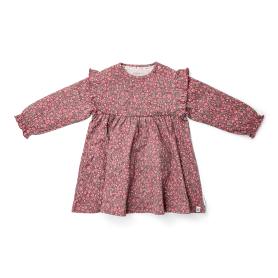 Little Dutch Jurkje lange mouw Rouge Flower - maat 104