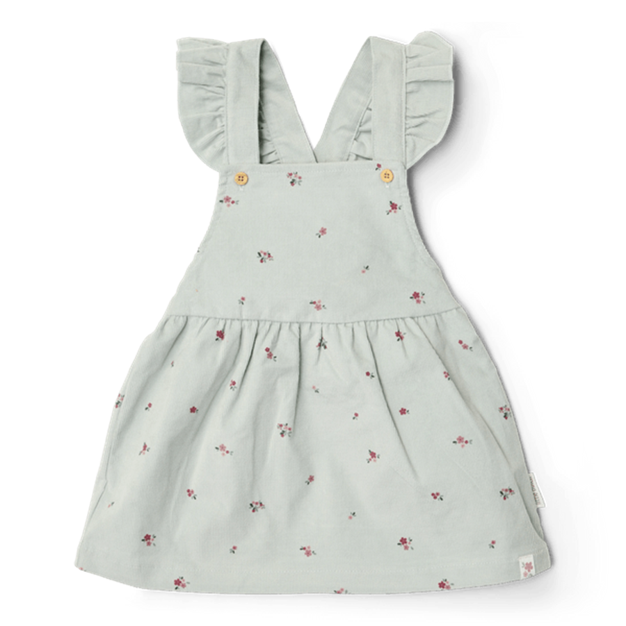 Little Dutch Jurkje mouwloos Fairy Green Flower - maat 98