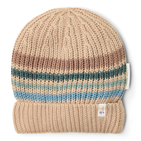 Little Dutch Gebreide muts Taupe  - maat 92/104