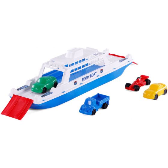 Veerboot met 4 auto's - 45cm