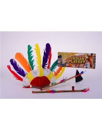 Indianentooi met pijp en bijl 26121