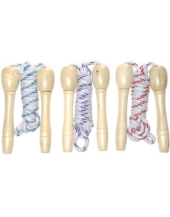 Springtouw met houten handvatten 4341