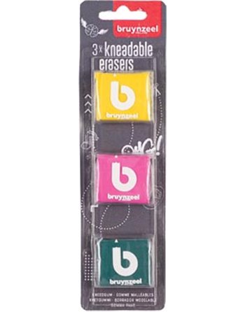 Bruynzeel 3 kneedbare gummen 60281003